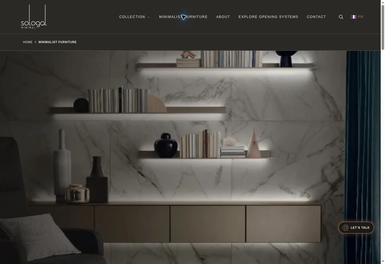 MINIMAL by SOLOGAL — Furniture extends the architectural world